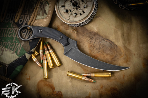 Bastinelli Knives "Mako" Black G10 4.5" Dark Stonewash