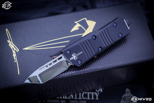 Marfione Custom Troodon Mini OTF Automatic Knife 1.9" Tanto Mirror Polish