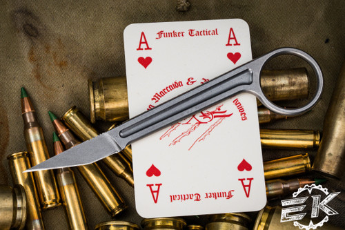Bastinelli Knives Picoeur Tactical Scalpel Fixed Blade 1.5" Stonewash