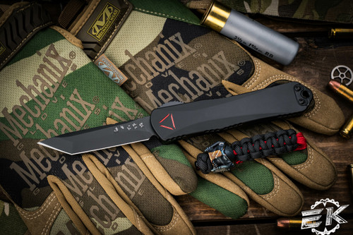 Heretic Knives Custom Manticore E "Predator" Cobalt Bead 3.2" Tanto DLC