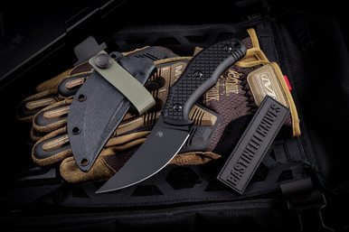 Bastinelli Knives "Chopper" Black G10 Fixed Blade 3.5" M390 PVD