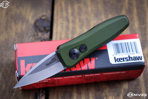 Kershaw Launch 4 Green Automatic (1.9" Stonewash) 7500OLSW