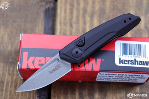 Kershaw Launch 9 Automatic Knife Black 1.8" Dark Stonewash 7250