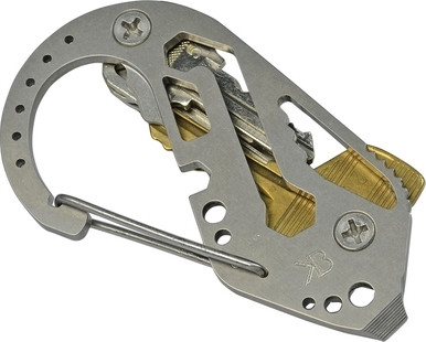 KeyBiner Pocket Key Organizer Titanium Tumbled