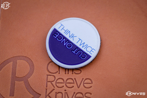 Chris Reeve Knives CRK PVC Patch "Think Twice"