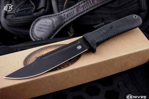 Bastinelli Knives "Montana" Black G10 Fixed Blade 6.5" PVD
