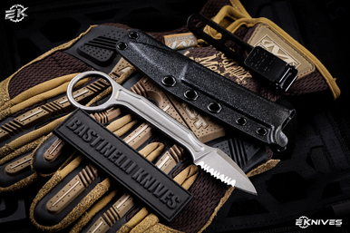 Bastinelli Knives "SPADE" Doug Marcaida 1.95" Stonewash Serrated