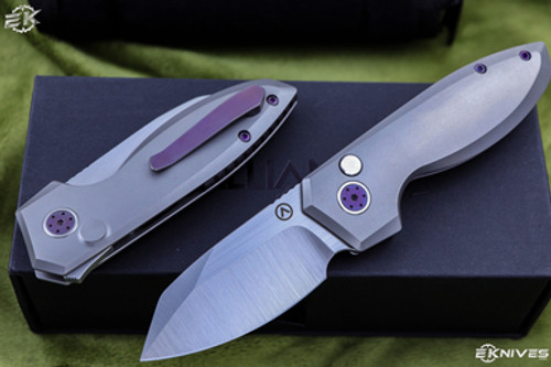 Alliance Designs "Mini Slim Pickins" Grape Jelly Flipper Knife, 2.8" Satin