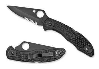 Spyderco Delica® 4 Frn Black/black Blade C11BBK