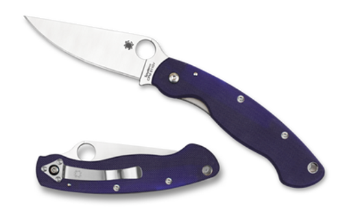 Spyderco Military Model G-10 Dark Blue Cpm S110v C36GDBL