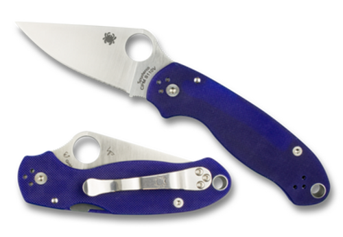 Spyderco Para 3 G-10 Dark Blue Cpm S110v C223GDBL