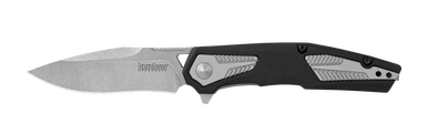 Kershaw Tremolo Black GFN Assisted Flipper Knife 3.1" Stonewash 1390