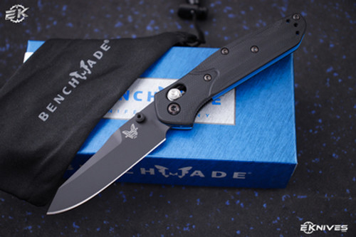 Benchmade Mini Osborne AXIS Lock Black G10 Knife 2.9" Black Reverse Tanto 945BK-1