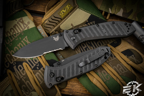 Benchmade Presidio II AXIS Lock Folding Knife CF-Elite 3.7" Black Serrated 570SBK-1