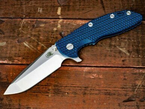Rick Hinderer Knives XM-18 3.5? Spanto-Stonewash Blade-Stonewash Blue Lockside-Blue/Black G10 RHK-152