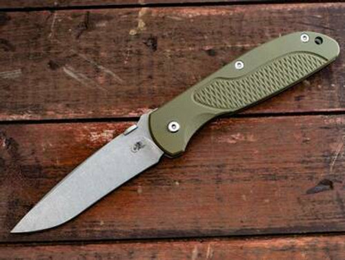 Rick Hinderer Knives FireTac Recurve-Battle Bronze-OD Green G10 RHK-207