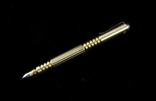 Rick Hinderer Knives Investigator Pen-Brass-Satin RHK-317