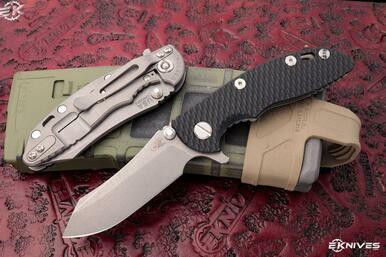 Rick Hinderer Knives XM-18 Black G10 Skinner 3" Working Finish