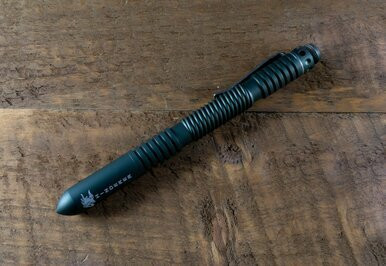 Rick Hinderer Knives Extreme Duty Spiral Pen-Aluminum Matte Marine Green RHK-345