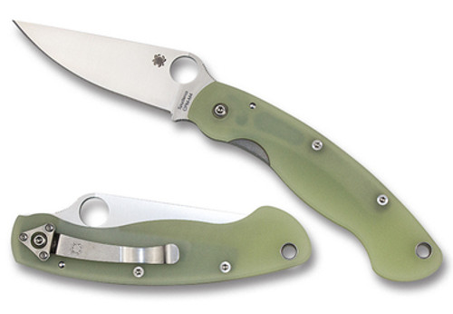 Spyderco Military™ Model G-10 Natural CPM M4 Exclusive C36GM4