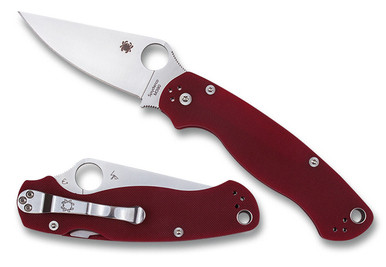 Spyderco Para Military™ 2 G-10 Red M390 Exclusive C81GRD2