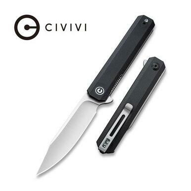 CIVIVI Chronic Flipper Knife Black G10 Handle (3.22'' Satin 9Cr18MoV) C917C