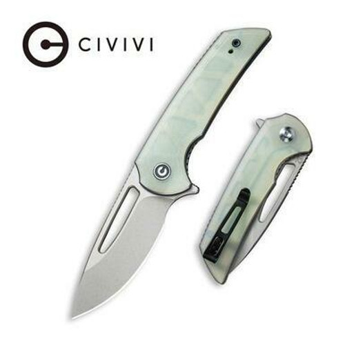 CIVIVI Odium Flipper Knife Natural G10 Handle (2.65" Stonewashed D2) C2010F
