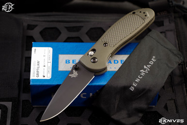 Benchmade Griptilian AXIS Lock Knife OD Green 3.45" Black Drop Point  551BKOD-S30V
