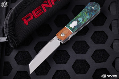 Enrique Pena Raptor Custom Front Flipper Micarta 2.75" Satin Rubbed