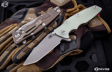 Rick Hinderer Knives Eklipse Translucent/Battle Bronze 3.5″ Harpoon Spanto