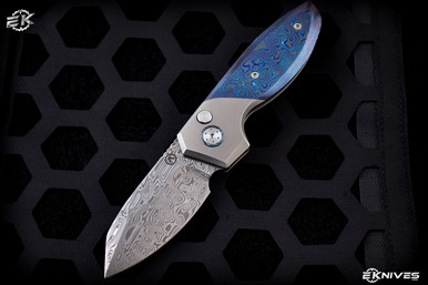 Alliance Designs "Mini Slim Pickins" ZircuTi 2.8" Damasteel Blade