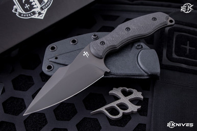 Borka Blades SB1 Carbon Fiber Fixed Blade Knife 4" M390 PVD