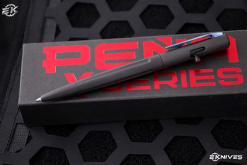 Enrique Pena X Series Bolt Action Pen Titanium MokuTi Clip 5.5"