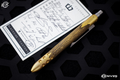 Blackside Customs/Mick Strider Naval Brass Textured Pen NB3