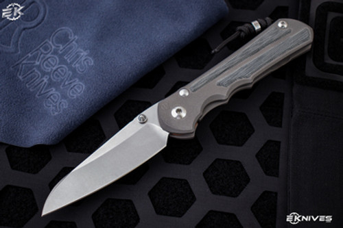 Chris Reeve Knives, Large Inkosi Black Micarta Inlay 3.6" S35VN Insingo (Bead)