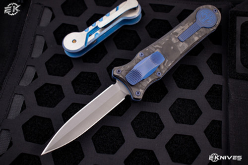 Hawk Knives "Deadlock" Marble Carbon Fiber Anodized Accents 3.5" Dagger