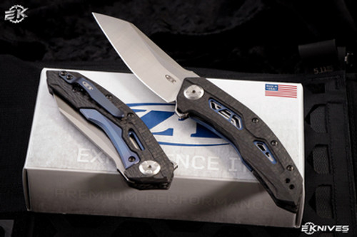 Zero Tolerance 0762 TDS Frame Lock Carbon Fiber Knife 3.4" Satin Reverse Tanto