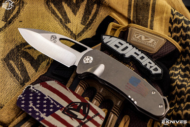 Medford Knives On Belay Framelock 4" Drop Point Satin