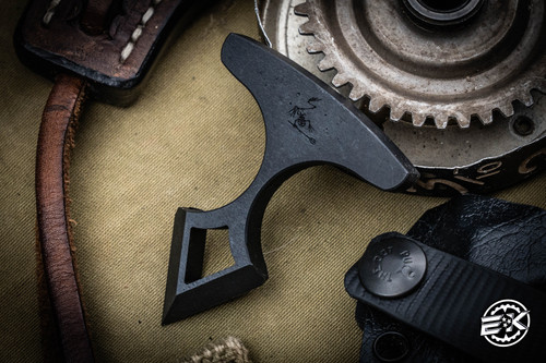 Toor Knives Thor's Hammer Push Dagger Black 2.5" 4140 Chromoly Steel w/ Kydex Sheath