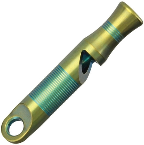 WE Knives Titanium Whistle Green WEA05C