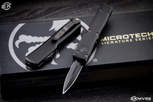 Microtech UTX-70 Cali Legal Shadow DLC OTF Dagger 1.9" DLC CA147-1DLCS (2021 USN Show)