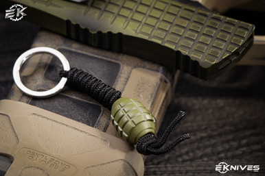 Microtech Grenade keychain OD Green