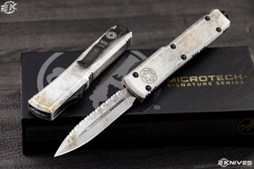 Microtech Sand Trooper Ultratech OTF Automatic 3.4" Dagger Serrated 122-3SAD