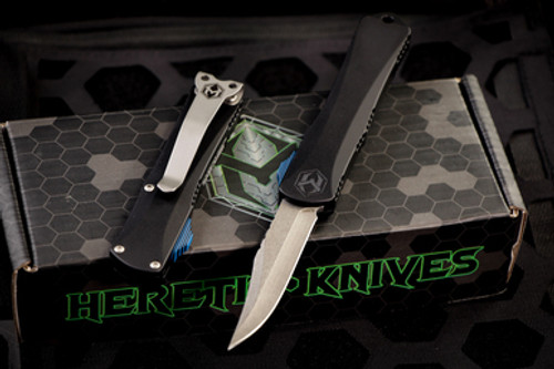 Heretic Knives Manticore S OTF 2.6" Battleworn Bowie 2021 Blade Show West Special H022B-BSW