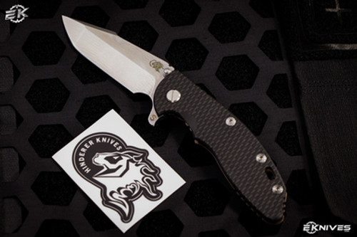 Rick Hinderer Knives XM-18 Black G10/Bronze Stonewash 3.5″ Skinny Harpoon Spanto