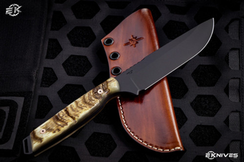 Toor Knives Custom Field 2.0 Signature Series Rams Horn 4.5" PVD Drop Point