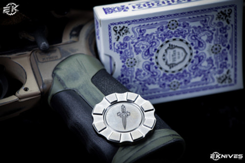 Hitex Gear/Marfione "Blood Iron" Poker Chip Titanium