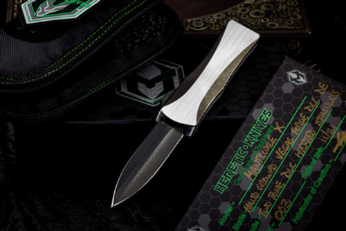 Heretic Knives Custom Manticore X Stainless Two Tone 3.7" Dagger Damascus