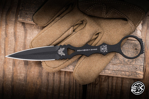 Benchmade SOCP Dagger Fixed Blade Knife 3.2" 440C Dagger Black 176BK