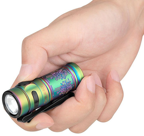 Olight Baton 3 Rechargeable Flashlight Titanium Four Seasons Spring 1200 Lumens